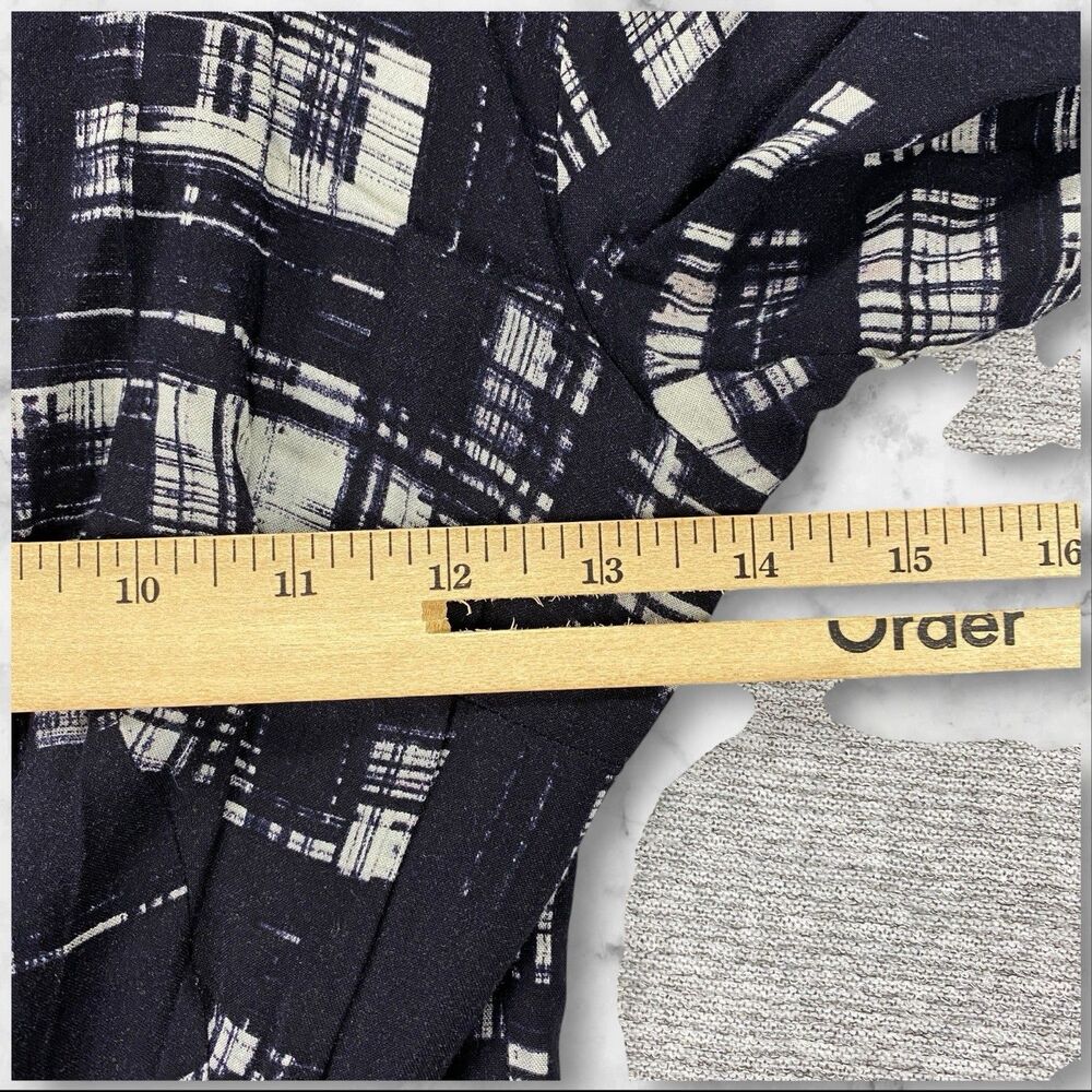 Anthropologie Corey Lynn Calter Painted Plaid Fit and Flare Midi Dress Size  0 - Picture 9 of 16